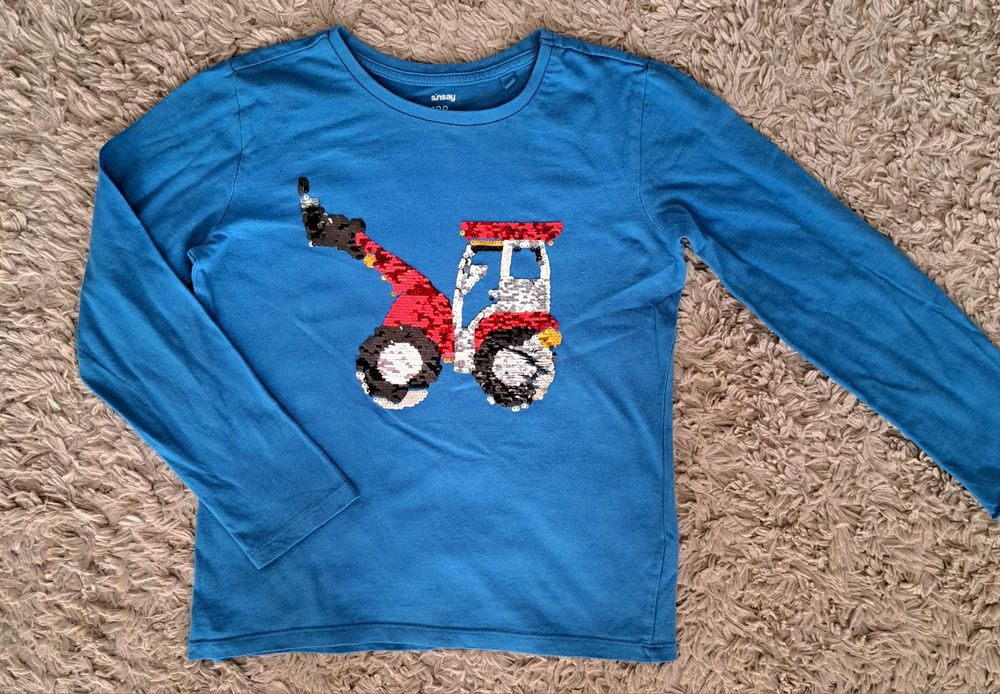 Koszulka chłopięca z cekinami 128