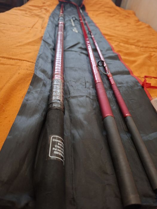 Oportunidade/Garantia/ Conjunto-Shimano 3500 xse competition/ Cana Cinnetic Sky Line xbr red  4.20m  225g