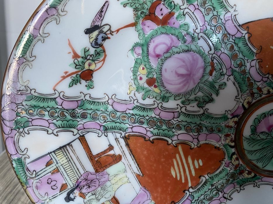 Prato de pocelana fabrica em macau