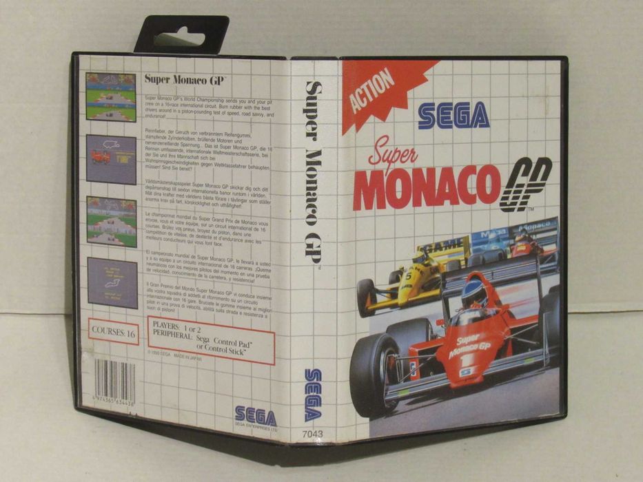 Jogo Sega Master System Super Monaco GP completo