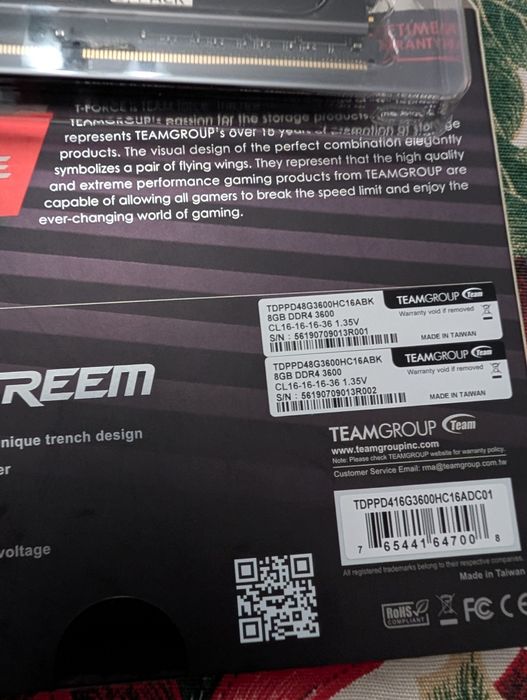 Memórias DDR4 Dark Pro 8Pack 16gb