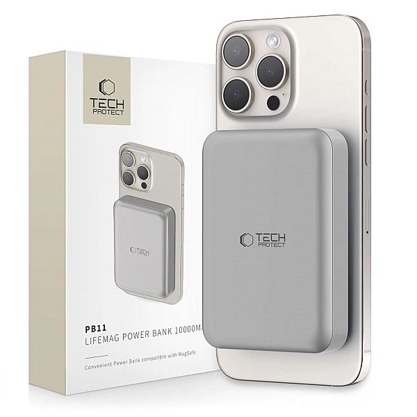 Tech-Protect Pb11 Lifemag Magsafe Power Bank 10000Mah Titanium