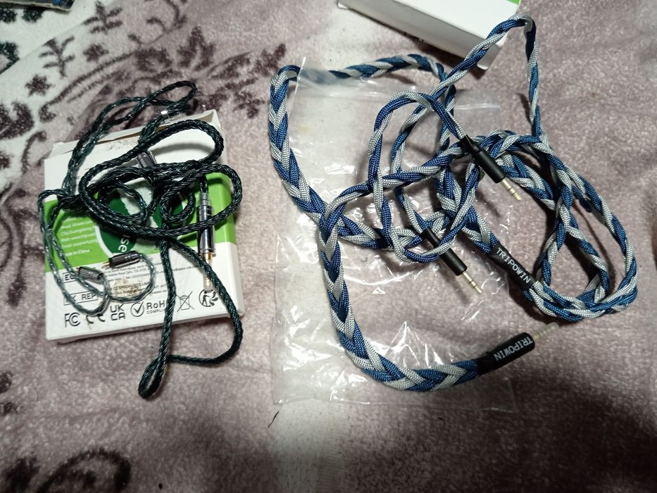 Новые провода Tripowin для наушников 2вида
