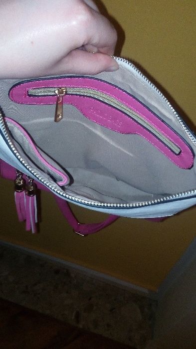 Torebka 2w1 na długim pasku lub kopertówka