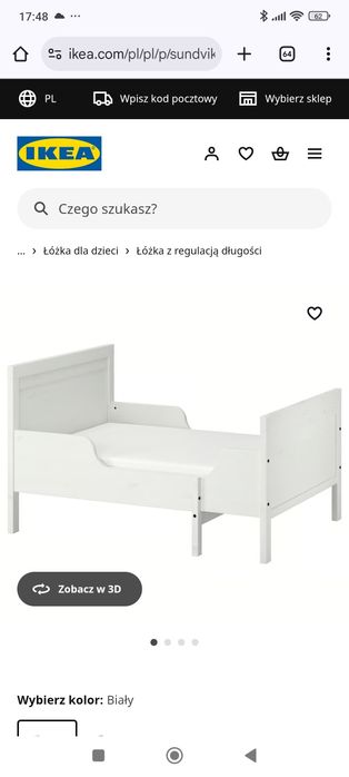 Łóżko Ikea Sundvik