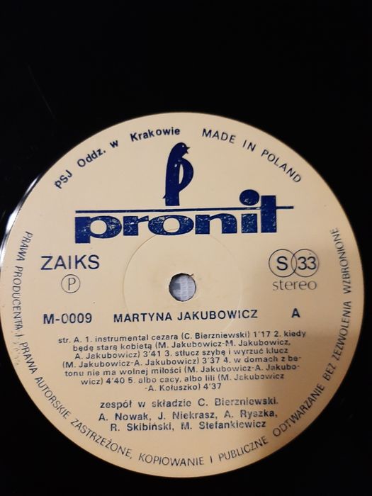 Płyta winylowa Martyna Jakubowicz 1-press z 1983 r.st.vg cena 95 zł