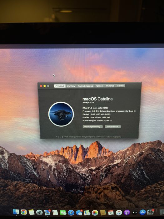 iMac 21.5” (Late 2013) – w 100% sprawny, po świeżym resecie