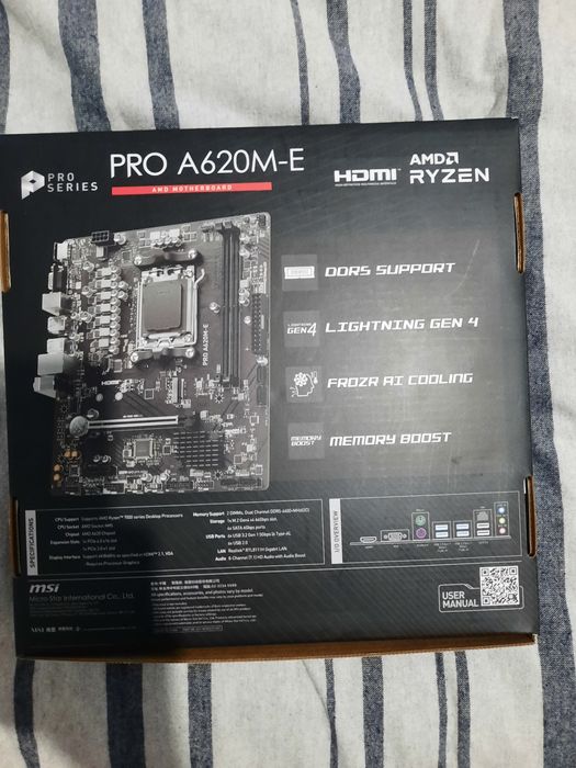 Placa mãe  A620M-E MSI com 16gb ram(2x8) ddr5 5600 mhz