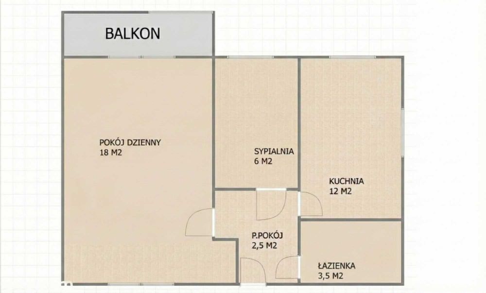 Wynajmę Mieszkanie M3 42 m2 Dubeczno 2 piętro