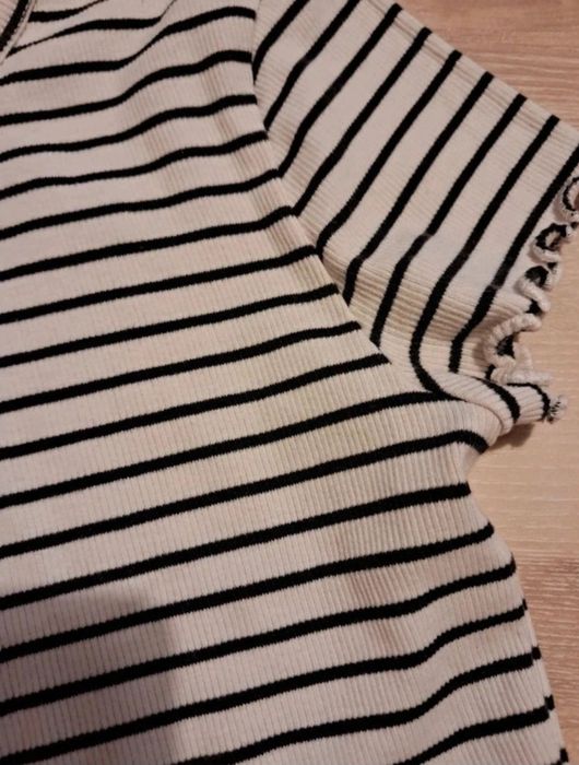 T-shirt H&M śliczny prążek