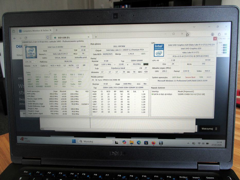 Dell Latitude E5490 14" i5 8GB 500GB SSD laptop notebook (18)