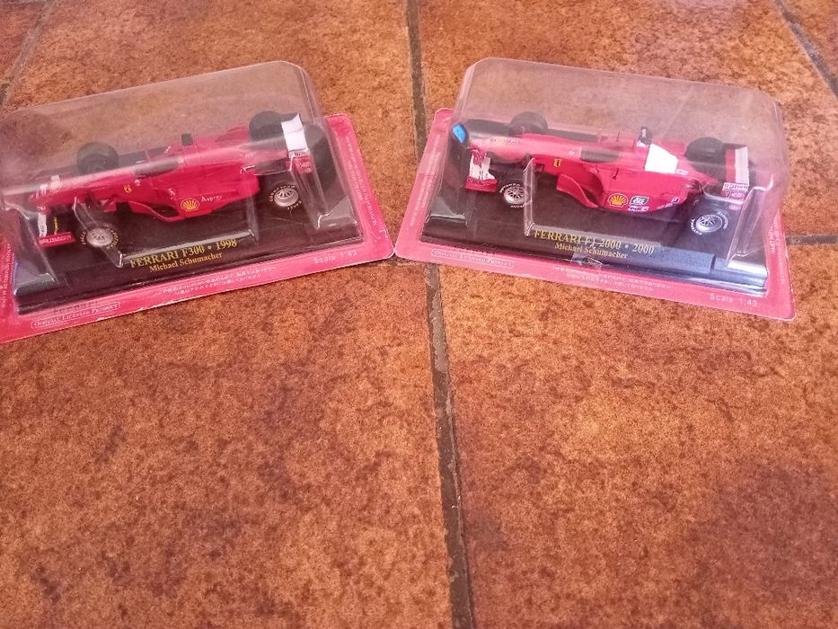 Miniaturas Ferrari, F300 + F1 2000, Michael Schumacher (ver fotos)