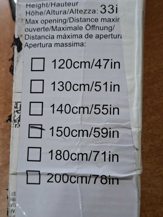 Roleta na schody bramka zabezpieczająca ochronna 1,5m do drzwi tarasu