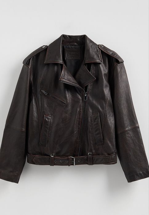 Натуральна шкіряна куртка, косуха Reserved