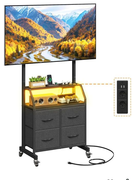 Szafka pod telewizor mobilna