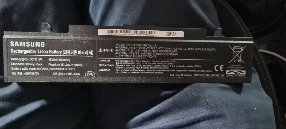 Bateria samsung portátil
