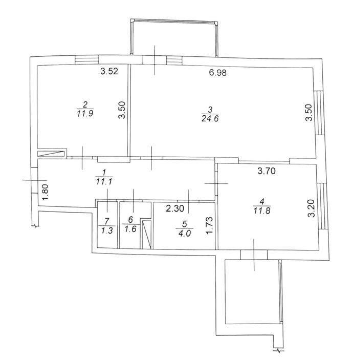 Обмін /продаж 3-кімнатної квартири 73.5 м +гараж у Броварах на будинок