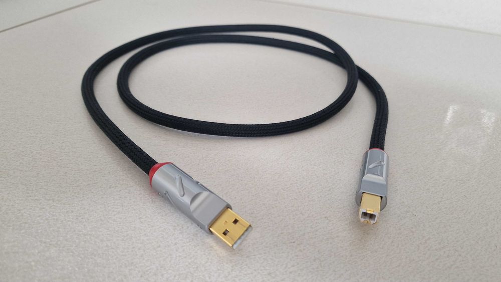 Kabel Monosaudio Pure Silver USB 1,2 m – Audio Hi-Fi Hi-End DAC – wtyki A/B