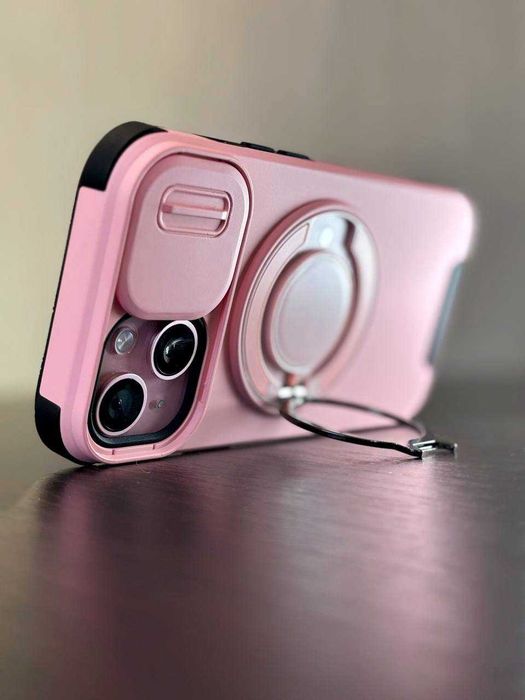 Чохол на айфон, з захистом камери і підставкою