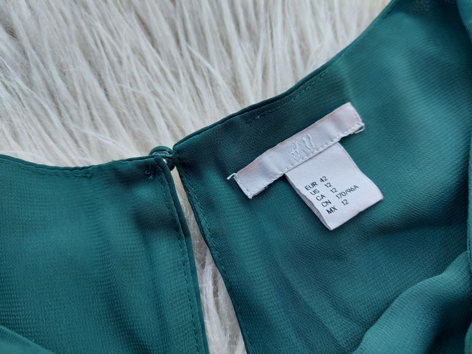 Sukienka butelkowa zieleń r 42 H&M