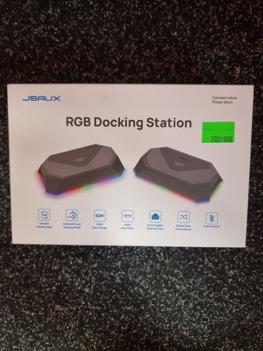 JSAUX STACJA DOKUJĄCA RGB 8 W 1 do Steam  Deck Oled 4K 60HZ