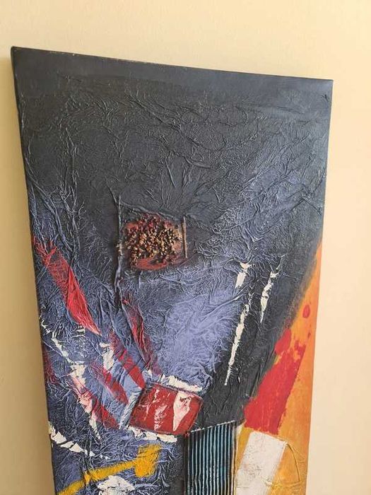 Moldura Tela Quadro Pintura Parede Decorativa - 100x40cm Paint Frame