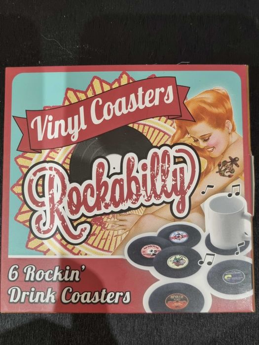 Podstawki w formie płyty winylowej Vinyl Coasters
