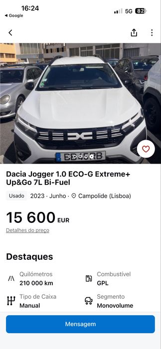 Vendo Dacis Jogger GPL