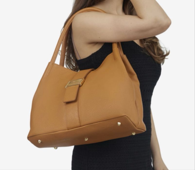 Сумка руда  чорна  біла шкіряна італійська Кожаная сумка Италия беж