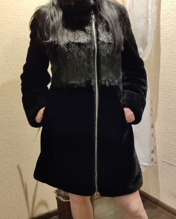 Шуба нутоновая с норкой