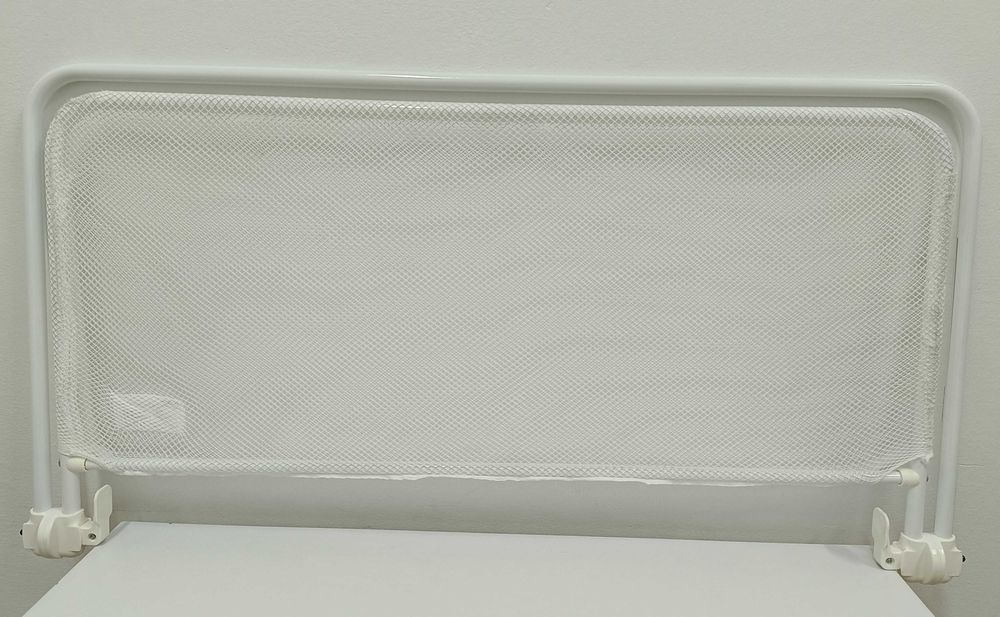 składana barierka do łóżka 90 cm biała