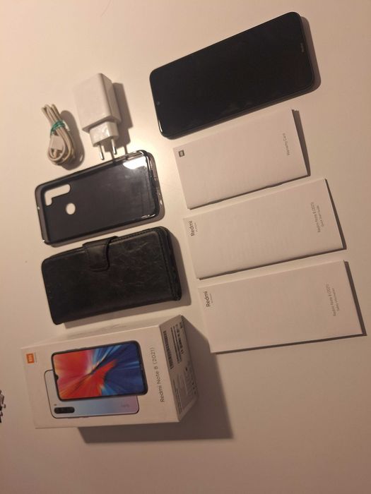Smartfon Xiaomi Redmi Note 8 | bardzo dobry stan | 2 etui GRATIS