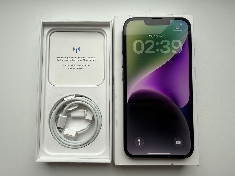 Apple iPhone 14 128gb Midnight Neverlock 100%