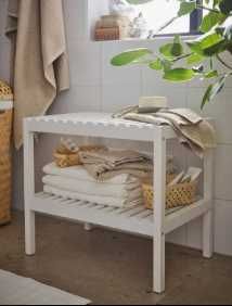 7 Bancos IKEA + 7 tapetes balnear