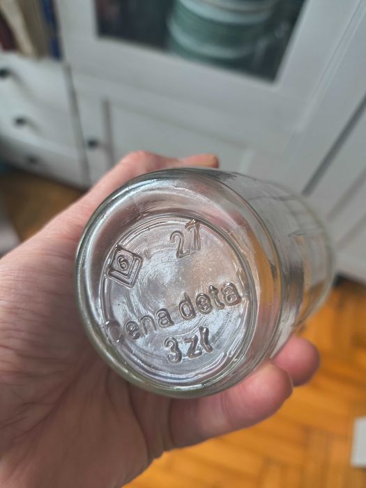 Szklanka musztardówka kubek wintage vintage PRL