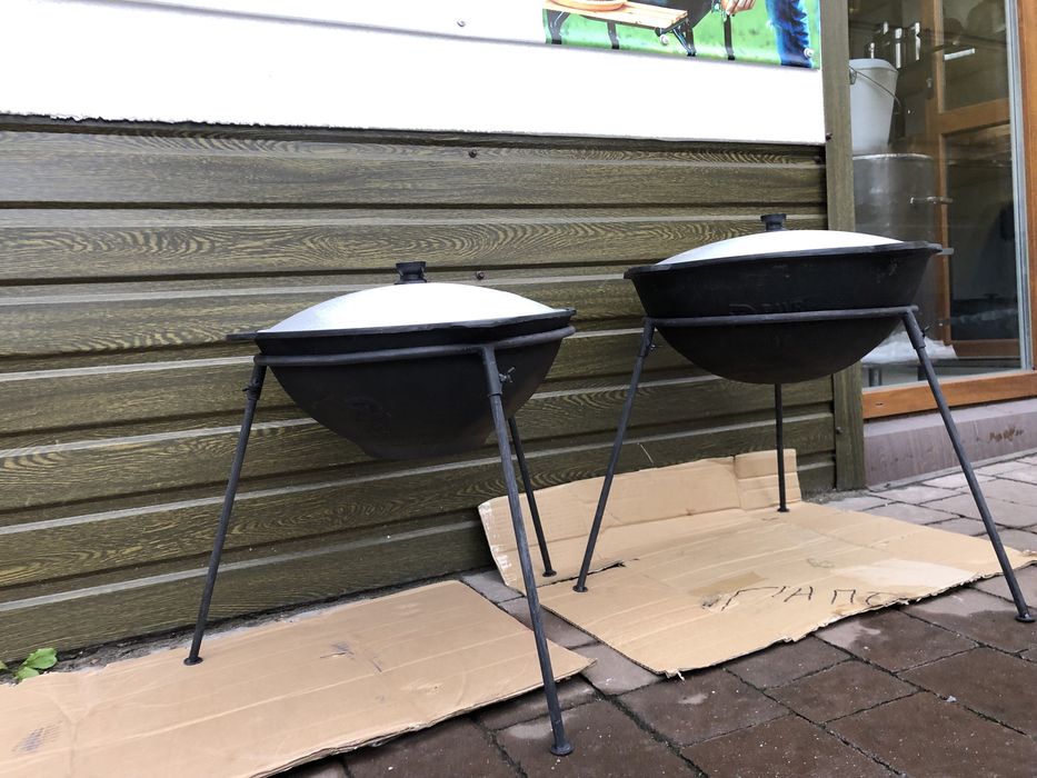 Казан чавунний узбецький з кришкою. Від 6л до 100л. DAWR METALL Львів