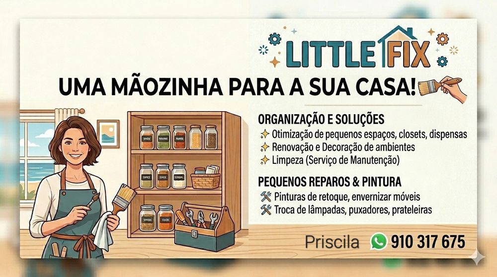 Little Fix - Organização de Espaços e Pequenos Reparos Domésticos em L