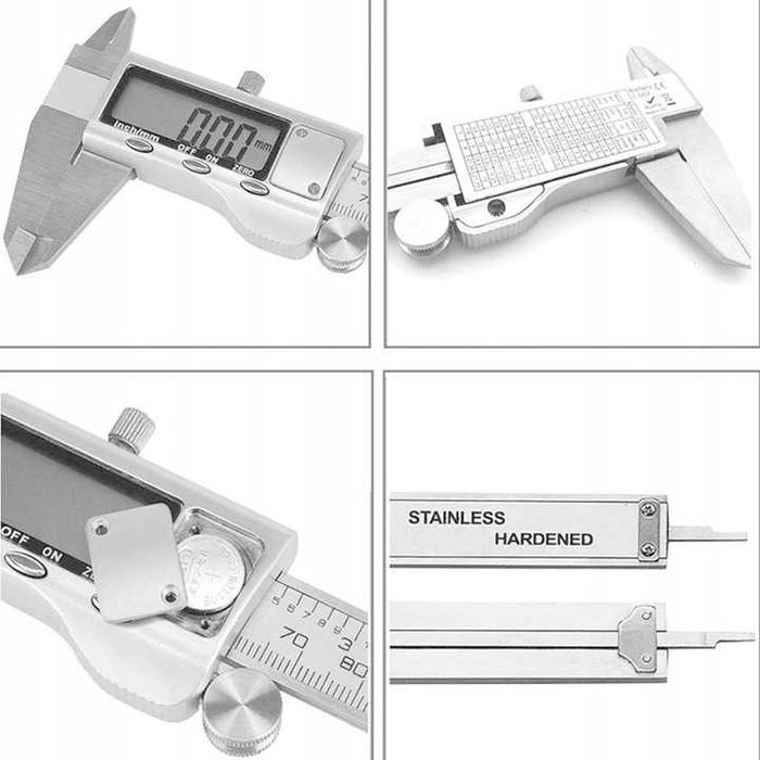 Suwmiarka Elektroniczna LCD Precyzyjna Stal Nierdzewna NOWA