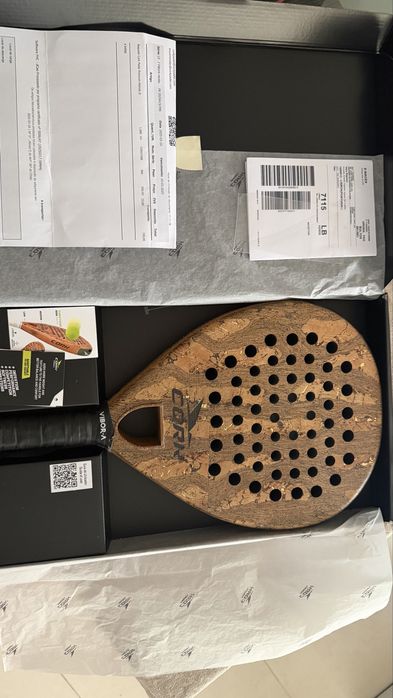 Raquete padel Cork Premium Hybrid II - 364 gr