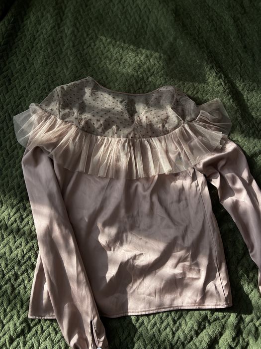 Блуза кофейного кольору