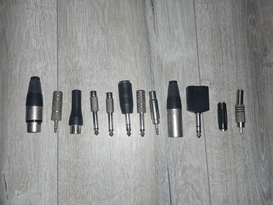 Набір аудіо перехідників, XLR, RCA, великий джек 6.3мм, 3.5мм та інші