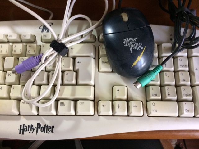 Teclado antigo de computador