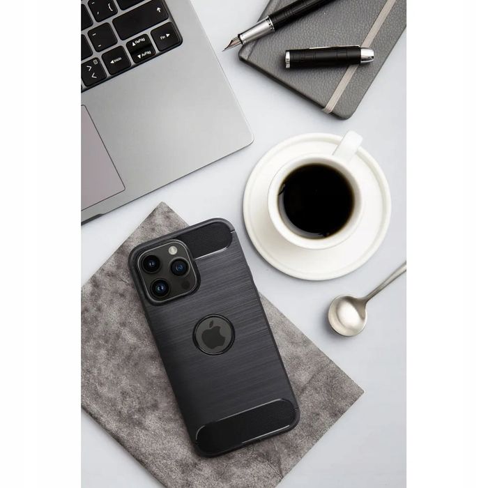 Etui Futerał CARBON do MOTOROLA G54 czarny