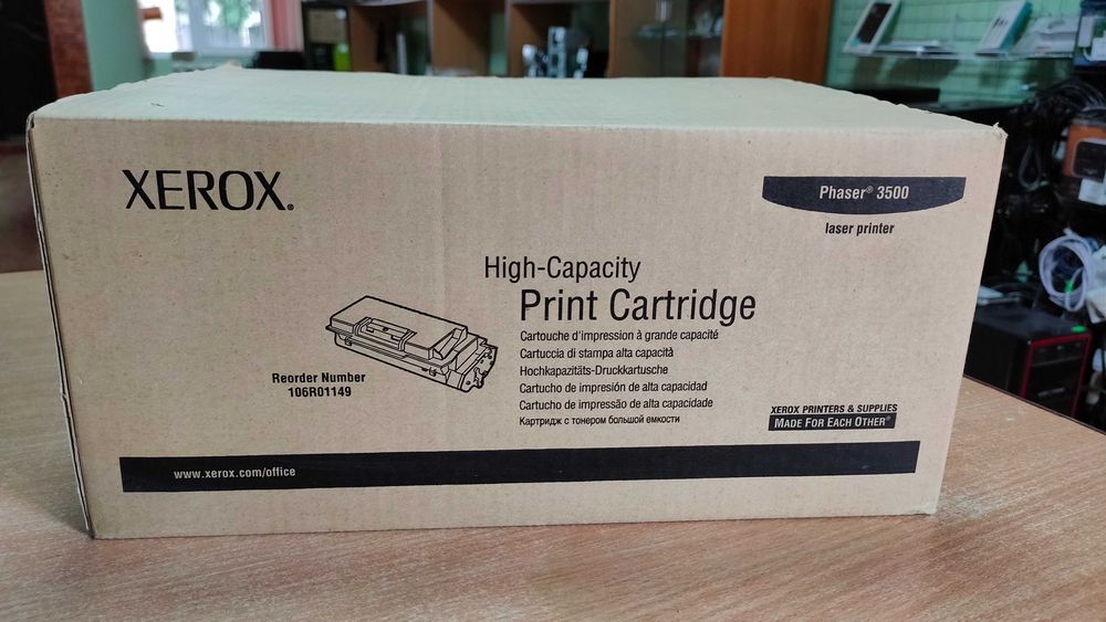 Картридж ОРИГИНАЛЬНЫЙ для Xerox Phaser 3500  106R01148 Black 106R01148