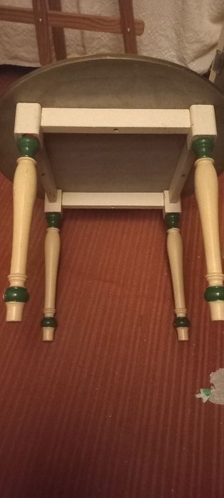 Mesa centro pequena muito antiga madeira