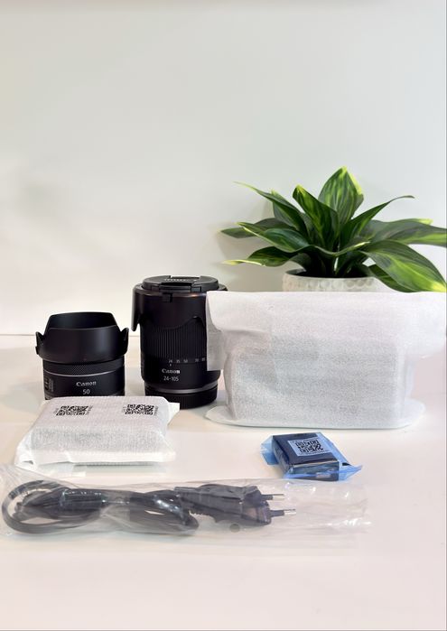 Canon EOS R8 (c/seguro) + rf 50mm f1.8 + rf 24-105mm f4-7.1