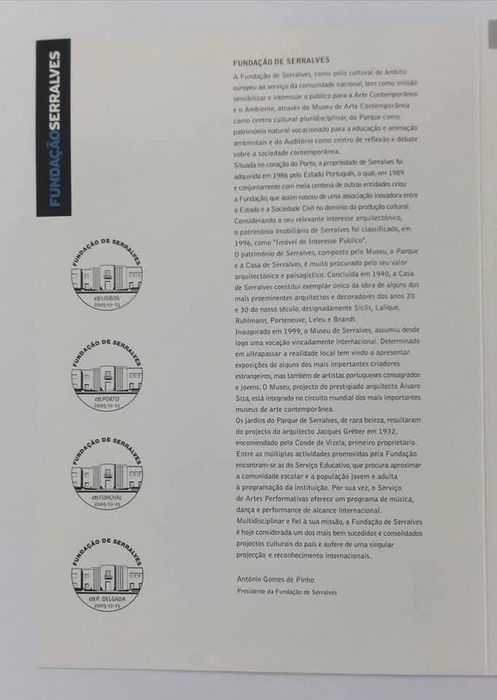 Pagela: Fundação Serralves