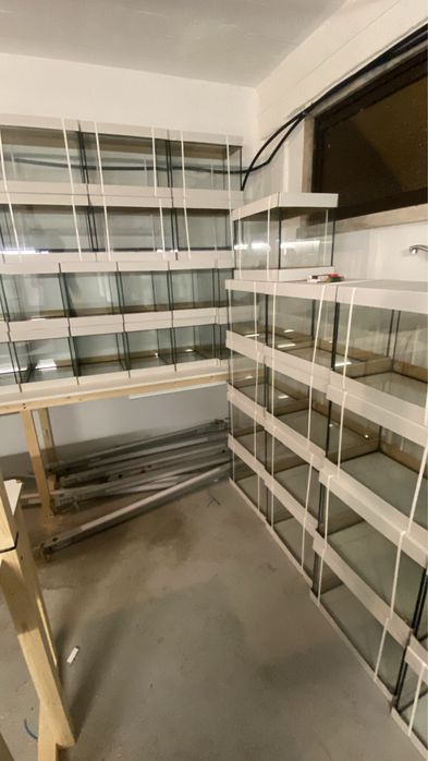 Aquarios novos 40x25x30 com tampa