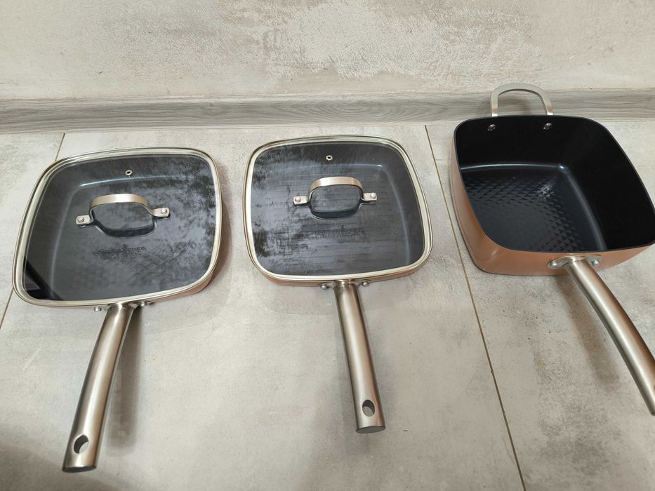 5 elementowy zestaw patelni Copper Chef