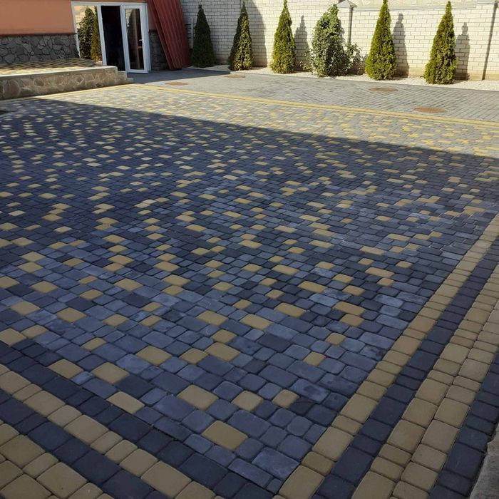 Тротуарная плитка!укладка